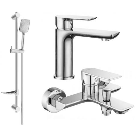 Mexen Alfa DF62 set de baie, crom - 745703DF62-00