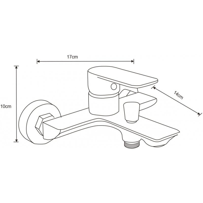 Mexen Alfa DF62 set cadă, negru - 745703DF62-70