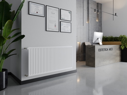 Mexen CH10 Hygiene fűtőtest 300 x 600 mm, oldalsó csatlakozás, 199 W, fehér - W410H-030-060-00
