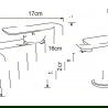 Mexen Alfa DF54 set de duș, Albă/Crom - 745704DF54-02