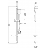 Mexen Alfa DF62 set de duș, Albă/Aurie - 745704DF62-25