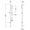 Mexen Alfa DF49 set de duș, Albă/Aurie - 745704DF49-25
