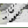 Mexen Stone+ lavoar compozit pătrat 70 x 70 cm, alb, capac negru - 44107070-B