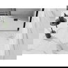 Mexen Stone+ lavoar compozit pătrat 70 x 70 cm, alb, capac negru - 44107070-B