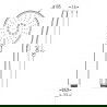 Mexen Alfa R40 set cadă, Aurie - 745703R40-50