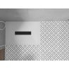 Mexen Toro téglalap alakú SMC zuhanytálca 100 x 90 cm, fehér, fekete takarólap - 43109010-B