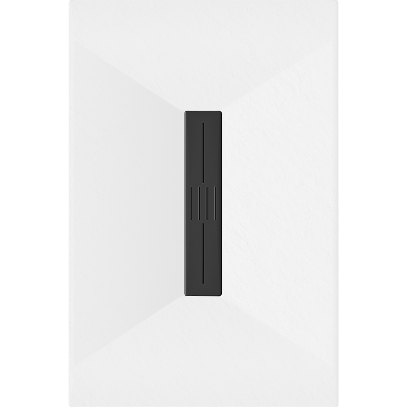 Mexen Toro téglalap alakú SMC zuhanytálca 100 x 90 cm, fehér, fekete takarólap - 43109010-B