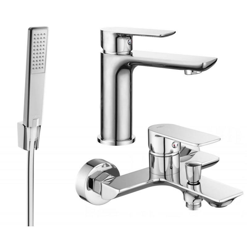 Mexen Alfa R72 set de baie, crom - 745703R72-00