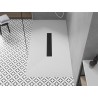 Mexen Toro téglalap alakú SMC zuhanytálca 150 x 80 cm, fehér, fekete takarólap - 43108015-B