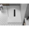 Mexen Toro téglalap alakú zuhanytálca SMC 150 x 80 cm, fehér, fekete burkolat - 43108015-B
