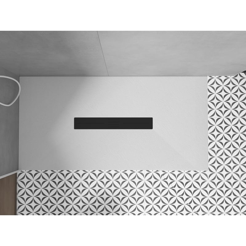 Mexen Toro tăviță de duș dreptunghiulară SMC 160 x 90 cm, albă, capac negru - 43109016-B