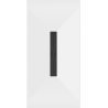 Mexen Toro téglalap alakú SMC zuhanytálca 200 x 80 cm, fehér, fekete burkolat - 43108020-B