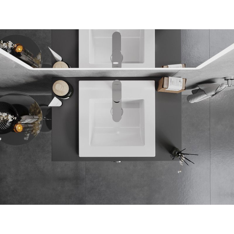 Mexen Atena chiuvetă încastrată în blat 41 x 41 cm, albă - 25014100