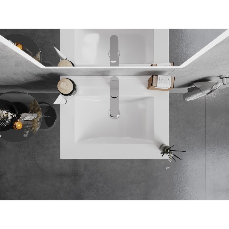 Mexen Atena Blatba épített mosdókagyló 61 x 46 cm, fehér - 25016000