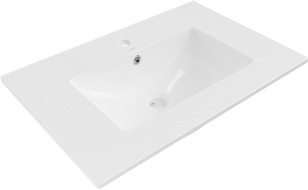 Mexen Atena chiuvetă încorporată în blat 71 x 46 cm, albă - 25017000