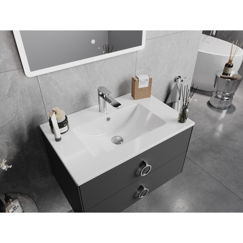 Mexen Atena chiuvetă încorporată în blat 71 x 46 cm, albă - 25017000
