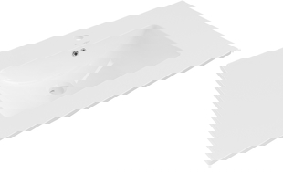 Mexen Atena chiuvetă Montaj încastrat în blat 75 x 46 cm, Albă - 25017500