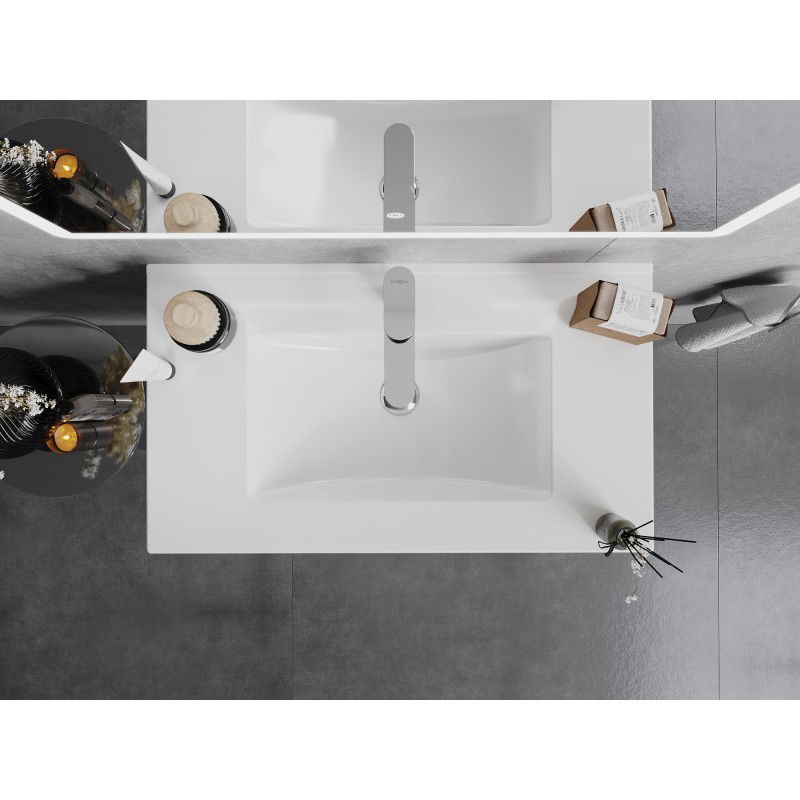 Mexen Atena chiuvetă încastrată în blat 80 x 46 cm, albă - 25018000