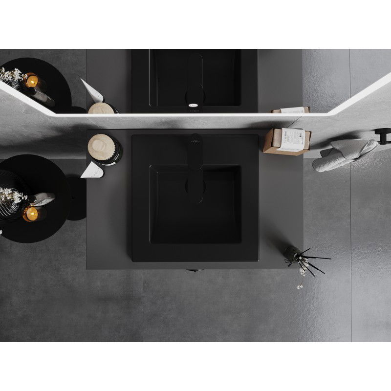 Mexen Atena chiuvetă încastrată în blat 41 x 41 cm, negru mat - 25014170