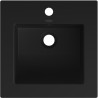 Mexen Atena 41 x 41 cm-es, munkalapba süllyesztett mosdó, fekete matt - 25014170