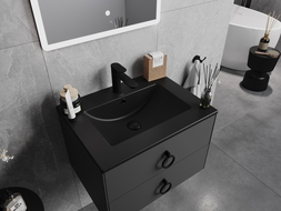 Mexen Atena chiuvetă încastrată 60 x 46 cm, Negru mat - 25016070