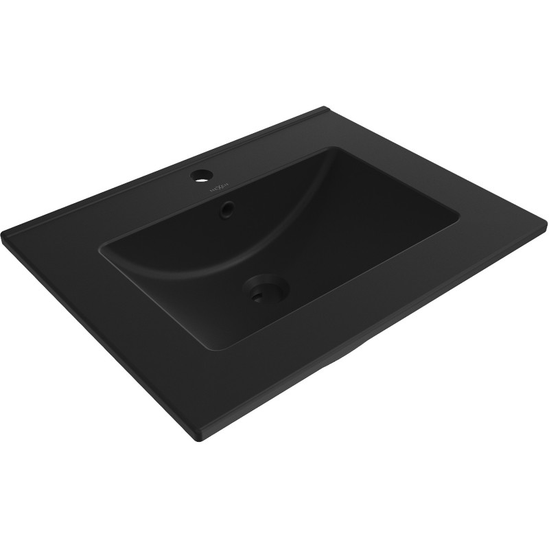 Mexen Atena 61 x 46 cm-es pultba süllyesztett mosdókagyló, fekete matt - 25016070