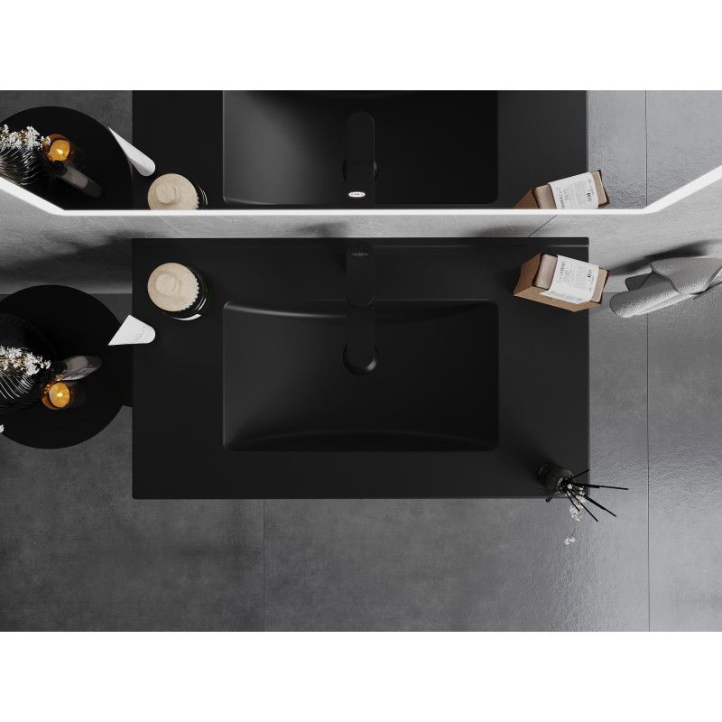Mexen Atena chiuvetă încastrată în blat 81 x 46 cm, negru mat - 25018070