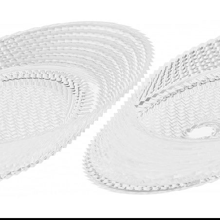 Mexen Lira sticlă chiuvetă pe blat 37 x 37 cm, Transparent - 24053700