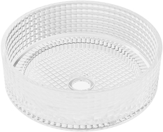 Mexen Lira chiuvetă de sticlă pentru blat 37 x 37 cm, transparentă - 24053700