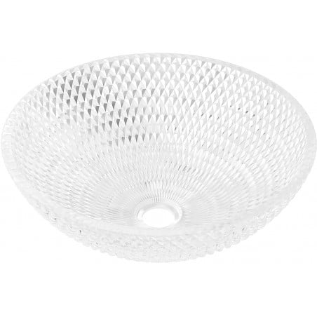 Mexen Olza lavoar de sticlă montat pe blat 42 x 42 cm, transparent - 24094200