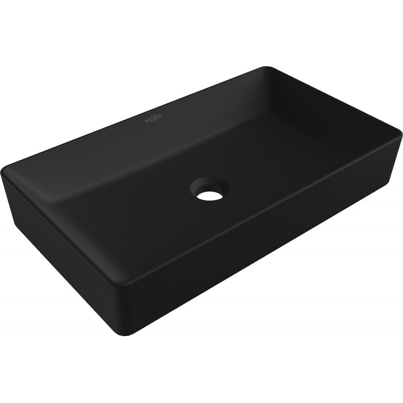 Mexen Nadia pultra szerelhető mosdó 62 x 35 cm, fekete matt - 21616085