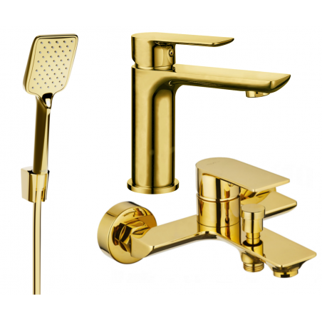 Mexen Alfa R62 set de baie, auriu - 745703R62-50