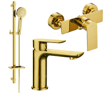 Mexen Alfa DQ40 set de duș, Aurie - 745704DQ40-50