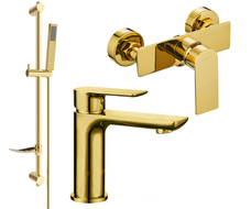 Mexen Alfa DF02 set de duș, auriu - 745704DF02-50