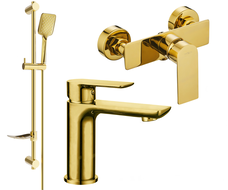 Mexen Alfa DF62 set de duș, auriu - 745704DF62-50