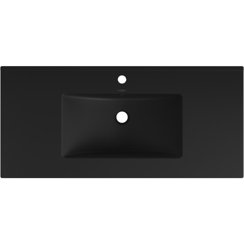 Mexen Atena chiuvetă încastrată în blat 101 x 46 cm, negru mat - 25011070