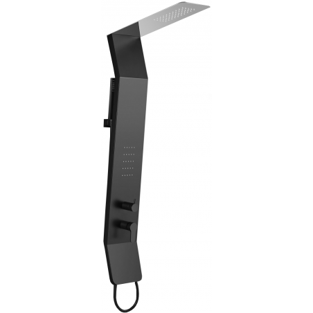 Mexen Yap panou de duș, negru/crom - 7612-02-77