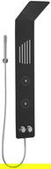 Mexen Navas zuhanypanel, fekete - 7627-02-70