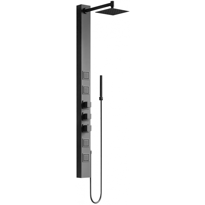 Mexen Orco zuhanypanel, fekete - 7607-03-70