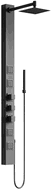 Mexen Orco zuhanypanel, fekete - 7607-03-70