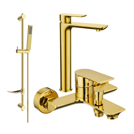 Mexen Alfa DF02 set cadă, Aurie - 745713DF02-50