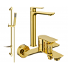 Mexen Alfa DF02 set pentru cadă, auriu - 745713DF02-50