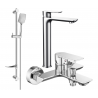 Mexen Alfa DF62 set de baie, crom - 745713DF62-00