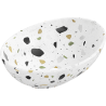 Mexen Elza felültétre szerelhető mosdó 40 x 33 cm, fehér terrazzo kő - 21014083