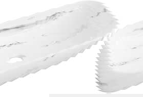 Mexen Rita mosdókagyló pulton 45 x 32 cm, fehér kő - 21084582