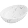 Mexen Elza chiuvetă de blat 40 x 33 cm, piatră albă - 21014081