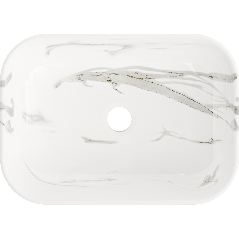 Mexen Rita chiuvetă de blat 45 x 32 cm, piatră albă - 21084584