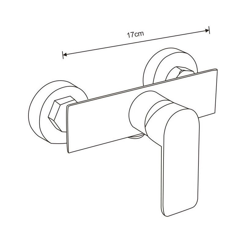 Mexen Alfa DQ40 set de duș, crom - 745714DQ40-00