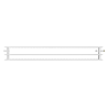 Mexen CVH30 Higiéniai lapradiátor 300 x 800 mm, alsó csatlakozás, 698 W, fehér - W630H-030-080-00
