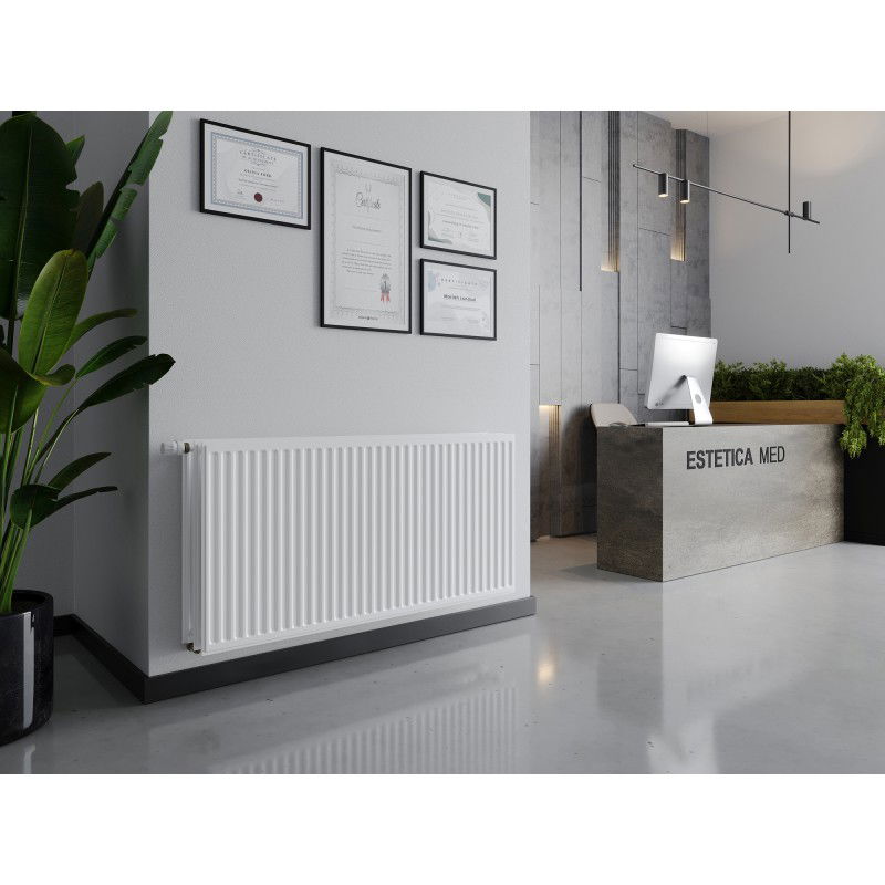 Mexen CVH30 Higienic radiator plat 500 x 2400 mm, conectare inferioară, 3112 W, alb - W630H-050-240-00